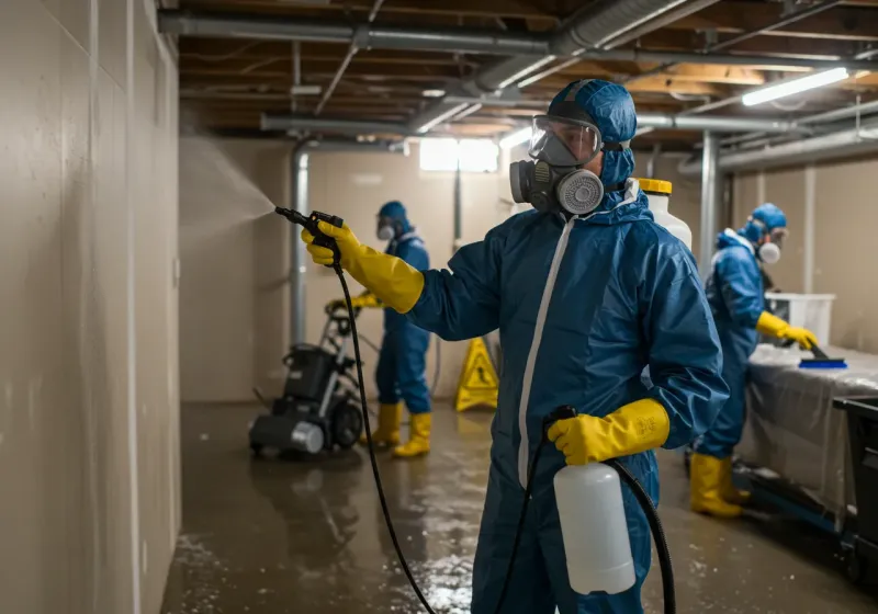 Basement Sanitization and Antimicrobial Treatment process in Joshua, TX