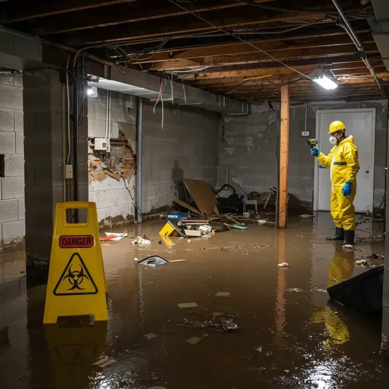 Flooded Basement Electrical Hazard in Joshua, TX Property